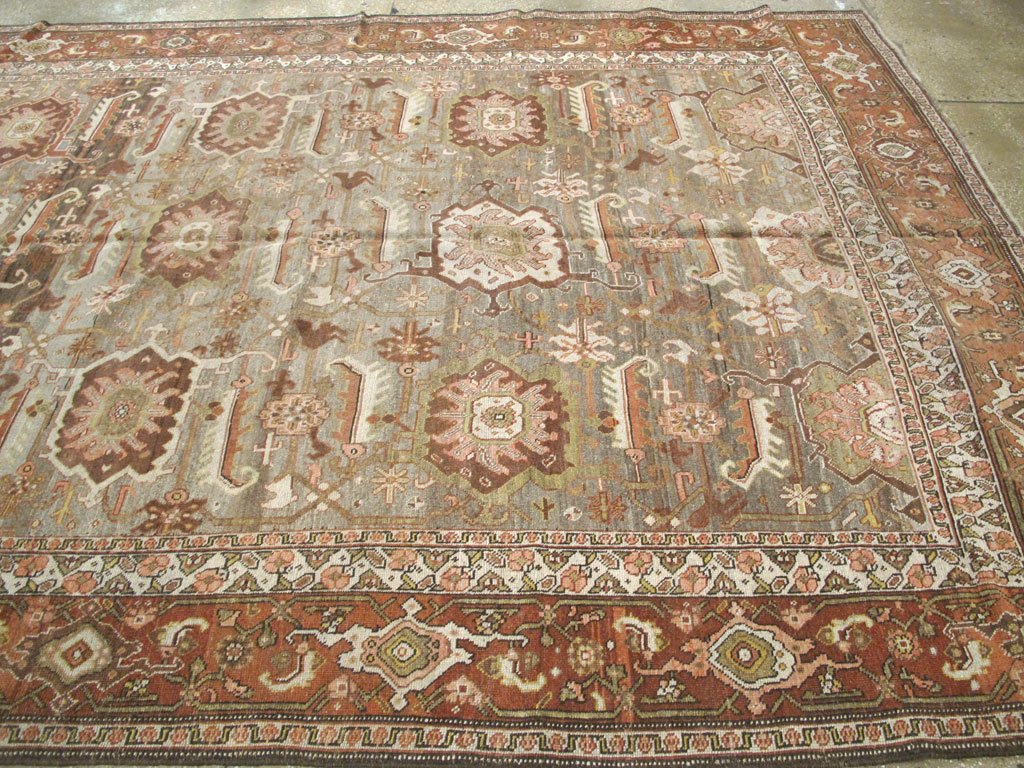 Antique Persian Bidjar Long Carpet, No.22637 - Gsblank