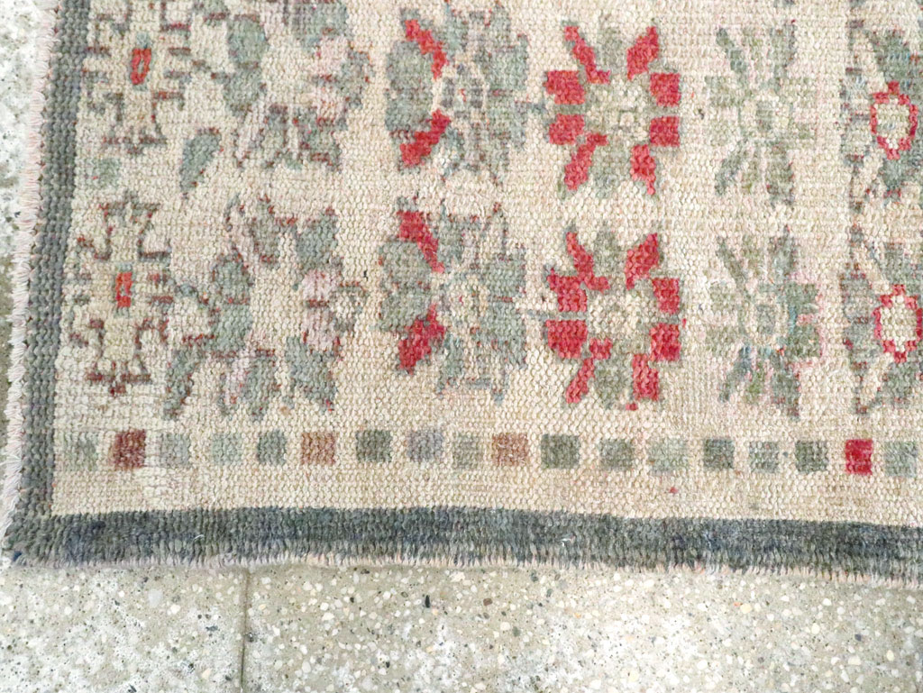 Vintage Turkish Anatolian Throw Rug, No.22649 - Gsblank