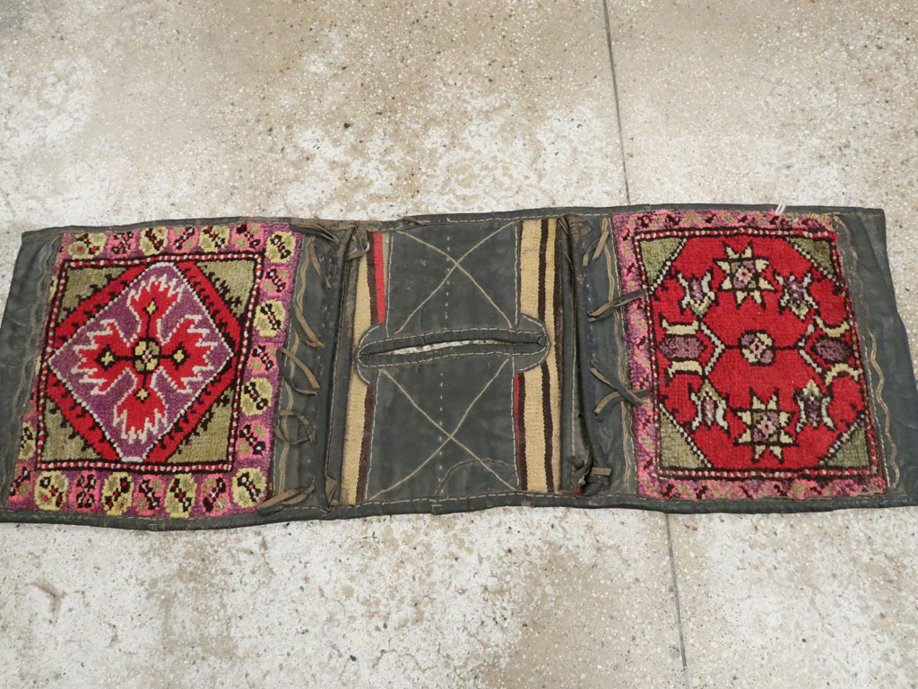 Vintage Turkish Anatolian Saddlebag (Khorjin), No.22656 - Gsblank