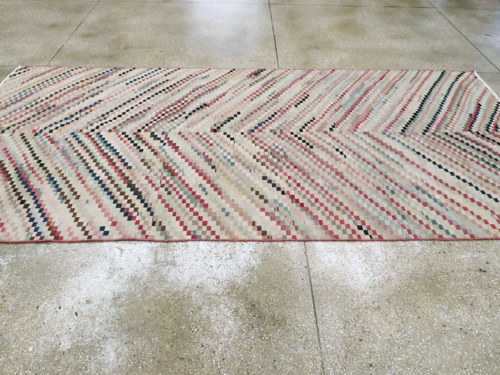 Vintage Turkish Anatolian Gallery Carpet, No.22658 - Gsblank