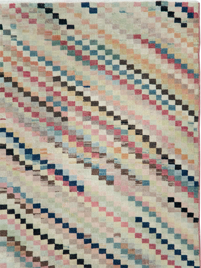 Vintage Turkish Anatolian Gallery Carpet, No.22658 - Gsblank