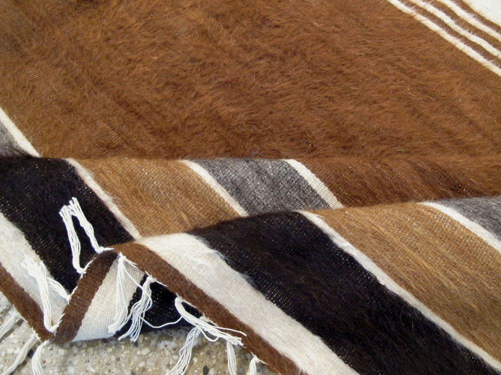 Vintage Turkish Flat-weave Mohair Rug, No.22659 - Gsblank