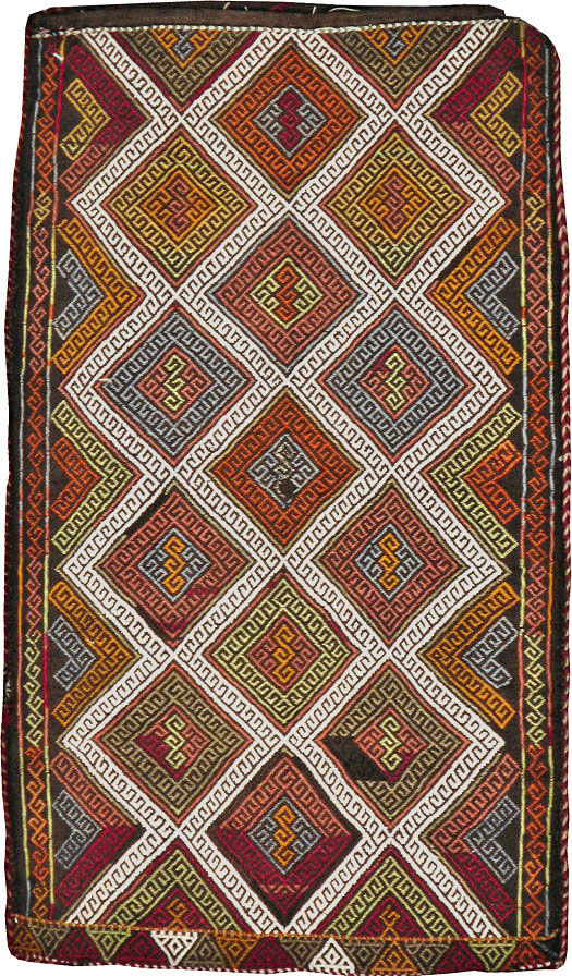 Antique Turkish Flatweave Kilim Pillowcase (Pair: 2 of 2), No.22664 - Gsblank