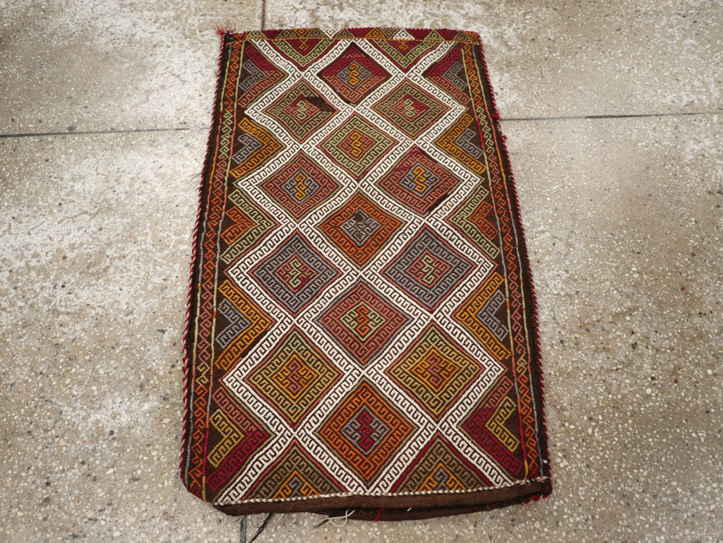 Antique Turkish Flatweave Kilim Pillowcase (Pair: 2 of 2), No.22664 - Gsblank