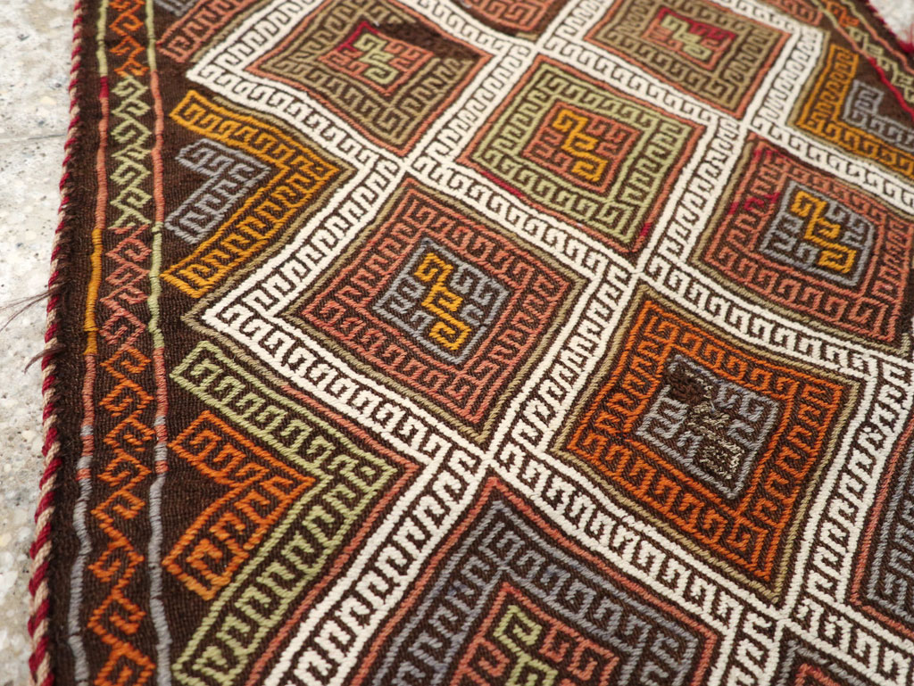 Antique Turkish Flatweave Kilim Pillowcase (Pair: 2 of 2), No.22664 - Gsblank