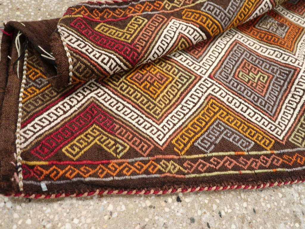 Antique Turkish Flatweave Kilim Pillowcase (Pair: 2 of 2), No.22664 - Gsblank