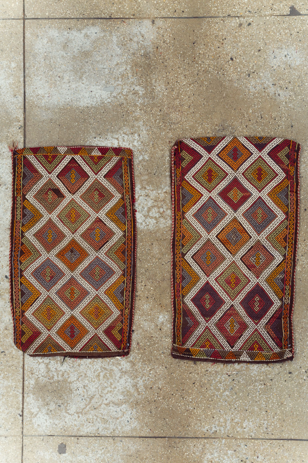 Antique Turkish Flatweave Kilim Pillowcase (Pair: 2 of 2), No.22664 - Gsblank
