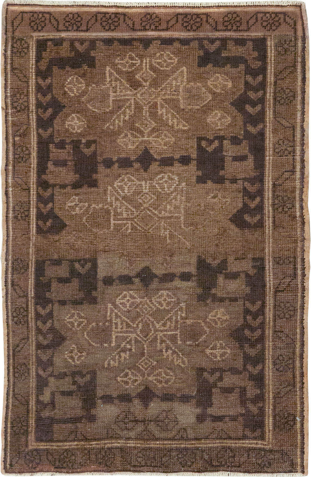 Vintage Persian Malayer Throw Rug, No.22672 - Gsblank
