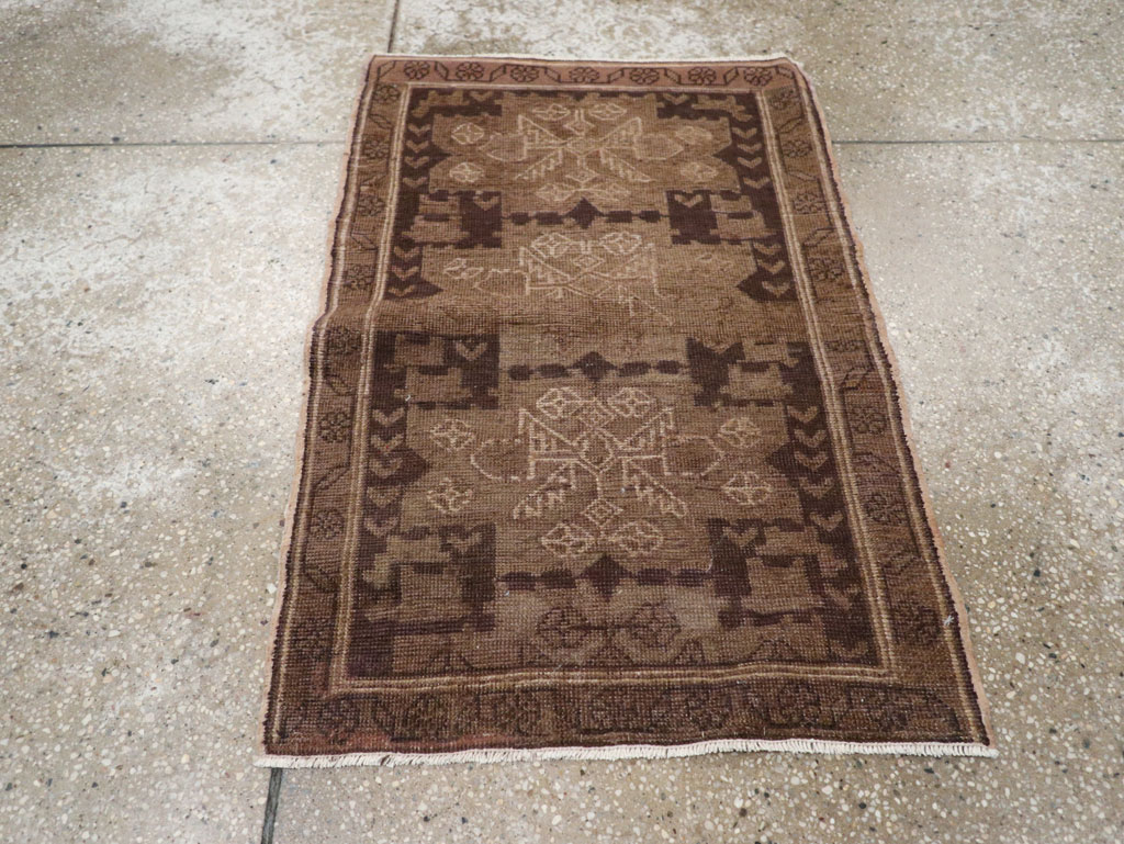 Vintage Persian Malayer Throw Rug, No.22672 - Gsblank