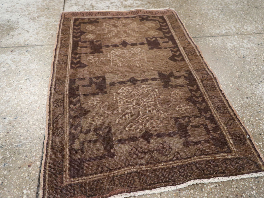 Vintage Persian Malayer Throw Rug, No.22672 - Gsblank