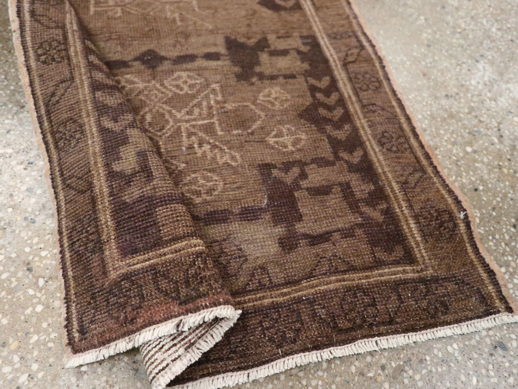 Vintage Persian Malayer Throw Rug, No.22672 - Gsblank