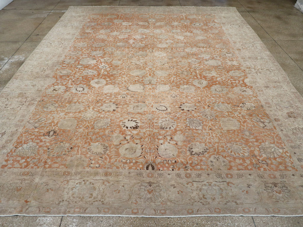 Antique Persian Senneh Tabriz Carpet, No.22681 - Gsblank