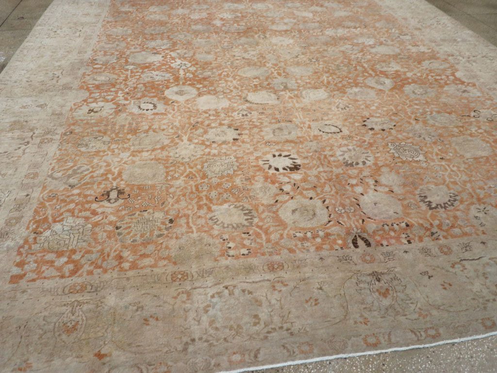 Antique Persian Senneh Tabriz Carpet, No.22681 - Gsblank