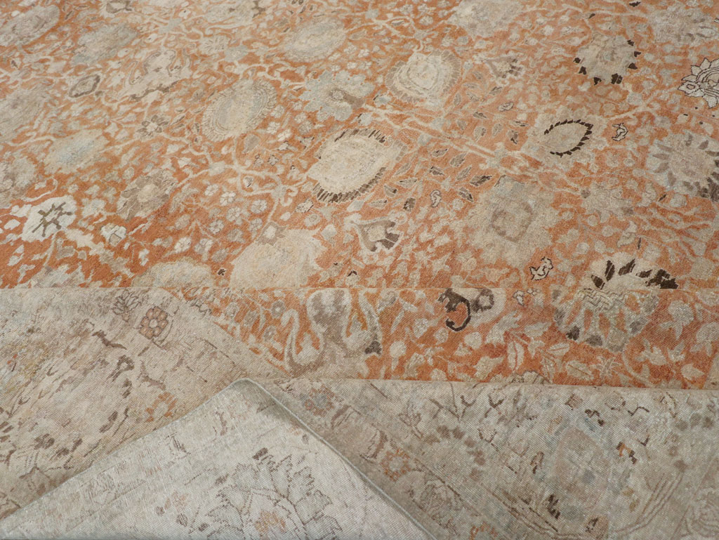 Antique Persian Senneh Tabriz Carpet, No.22681 - Gsblank