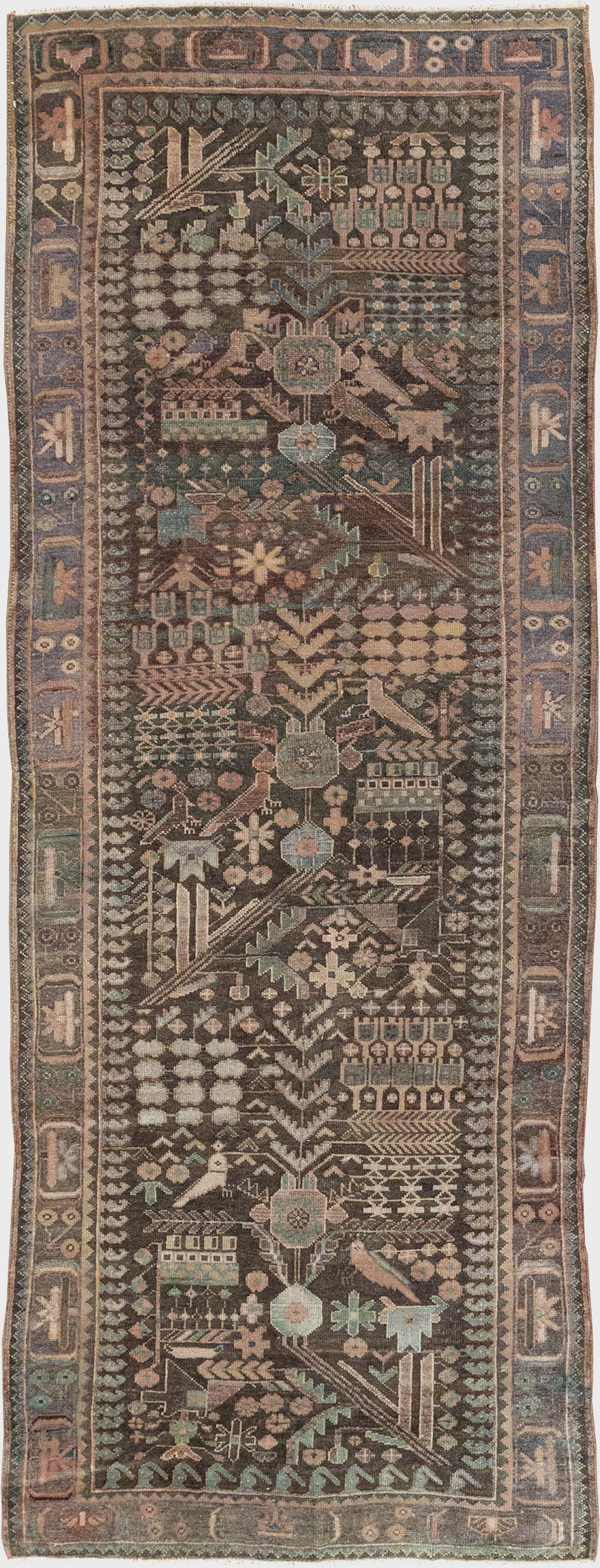 Vintage Persian Malayer Runner, No.22691 - Gsblank