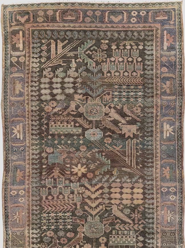 Vintage Persian Malayer Runner, No.22691 - Gsblank