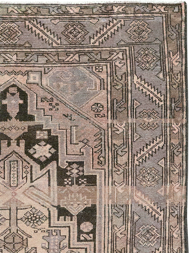 Vintage Persian Malayer Accent Rug, No.22699 - Gsblank