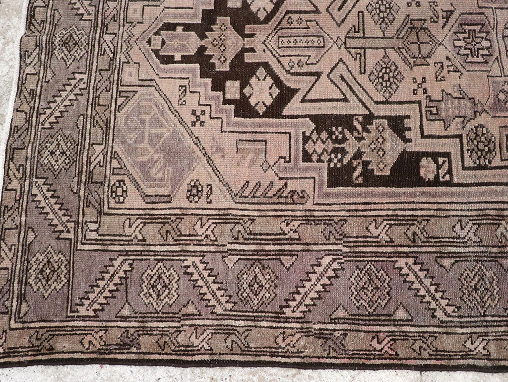 Vintage Persian Malayer Accent Rug, No.22699 - Gsblank