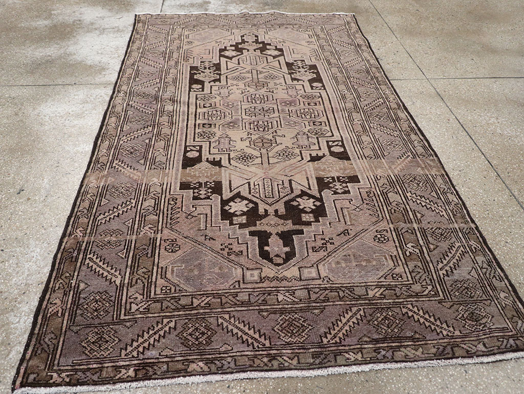 Vintage Persian Malayer Accent Rug, No.22699 - Gsblank