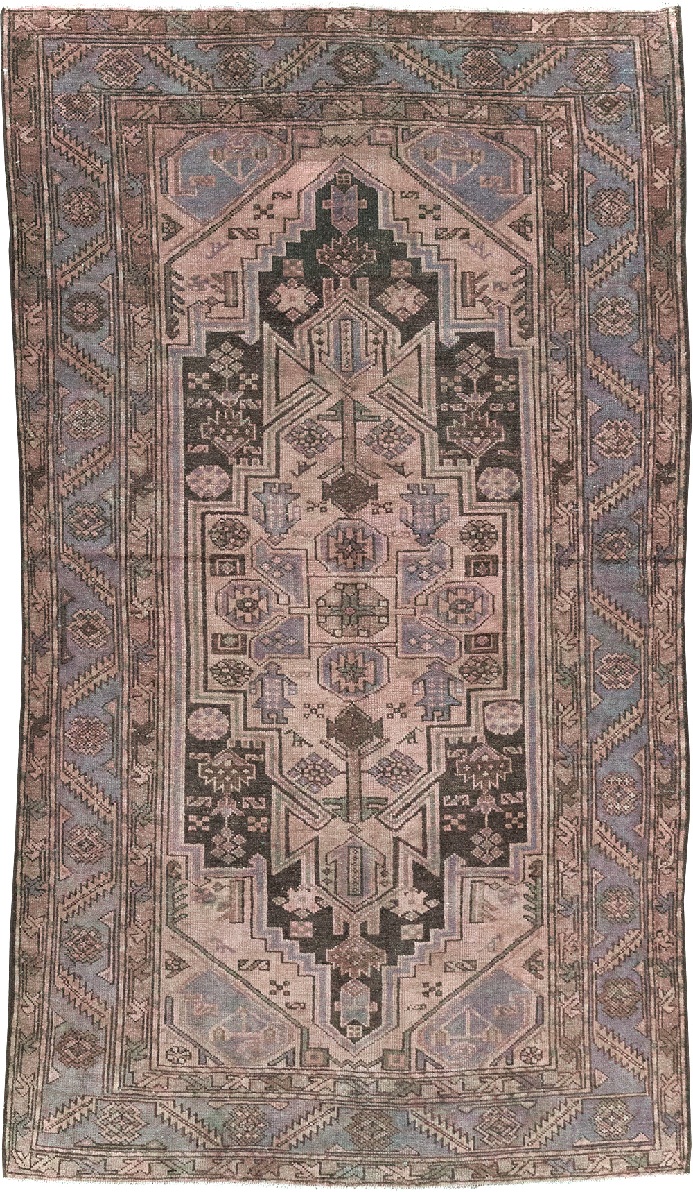 Vintage Persian Malayer Accent Rug, No.22700 - Gsblank