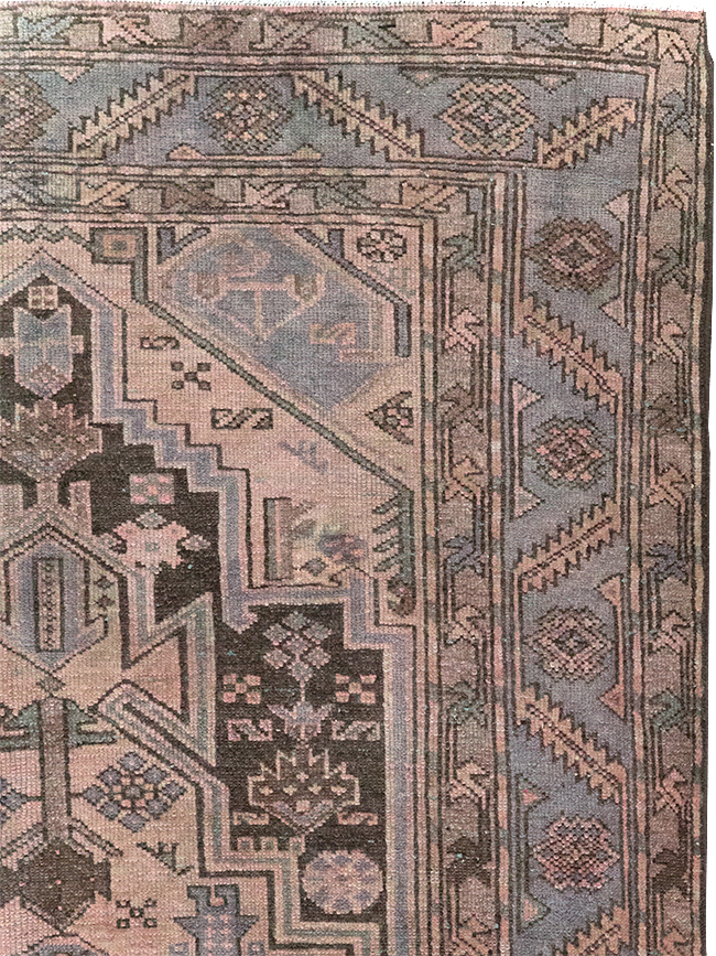 Vintage Persian Malayer Accent Rug, No.22700 - Gsblank