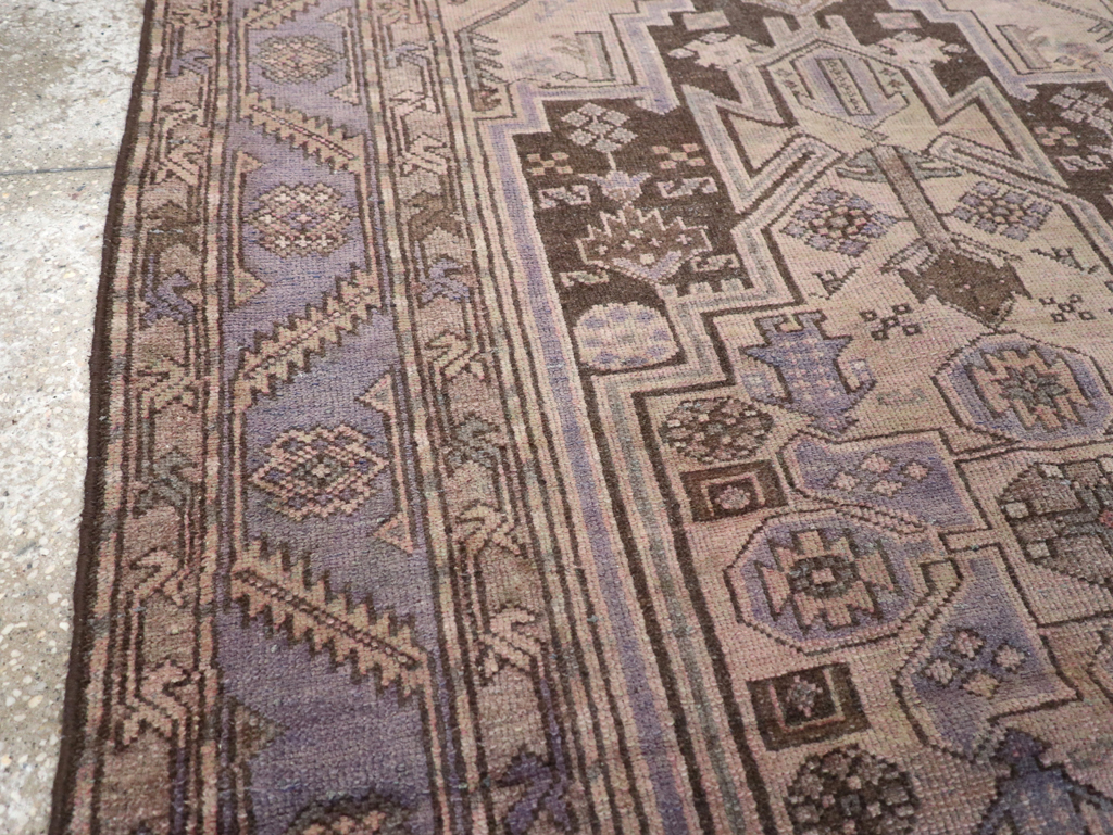 Vintage Persian Malayer Accent Rug, No.22700 - Gsblank