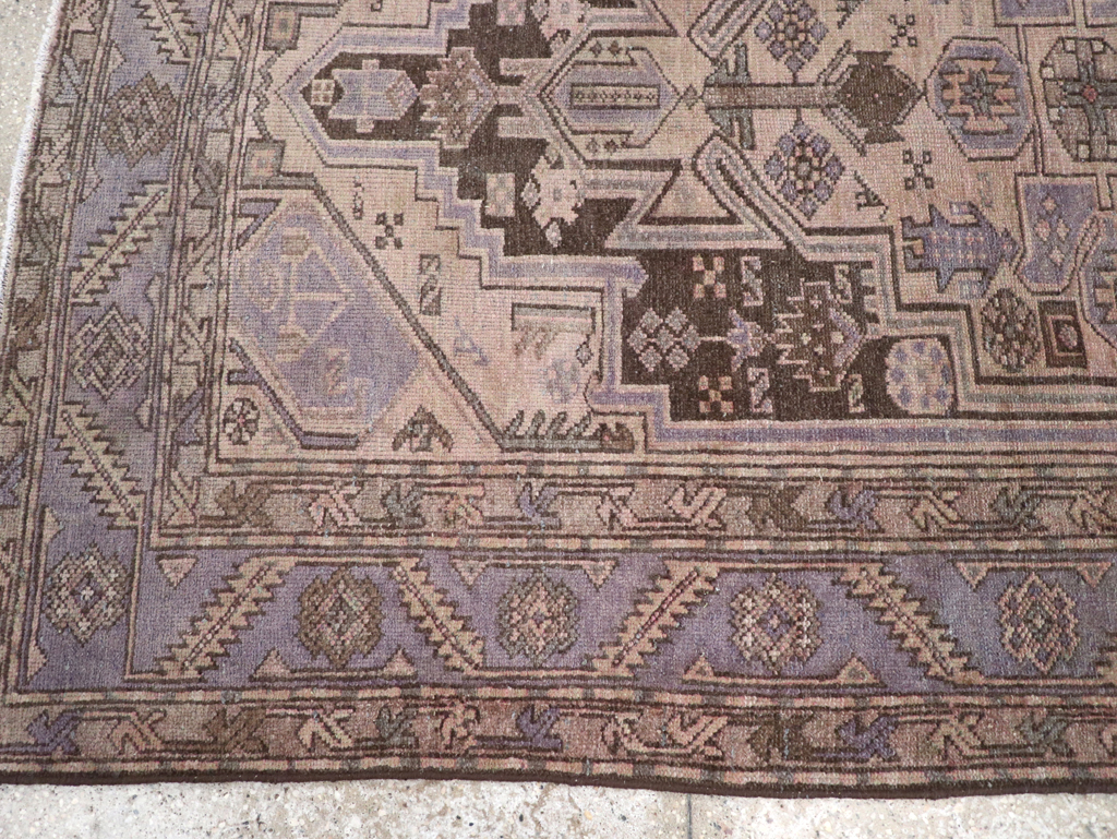 Vintage Persian Malayer Accent Rug, No.22700 - Gsblank