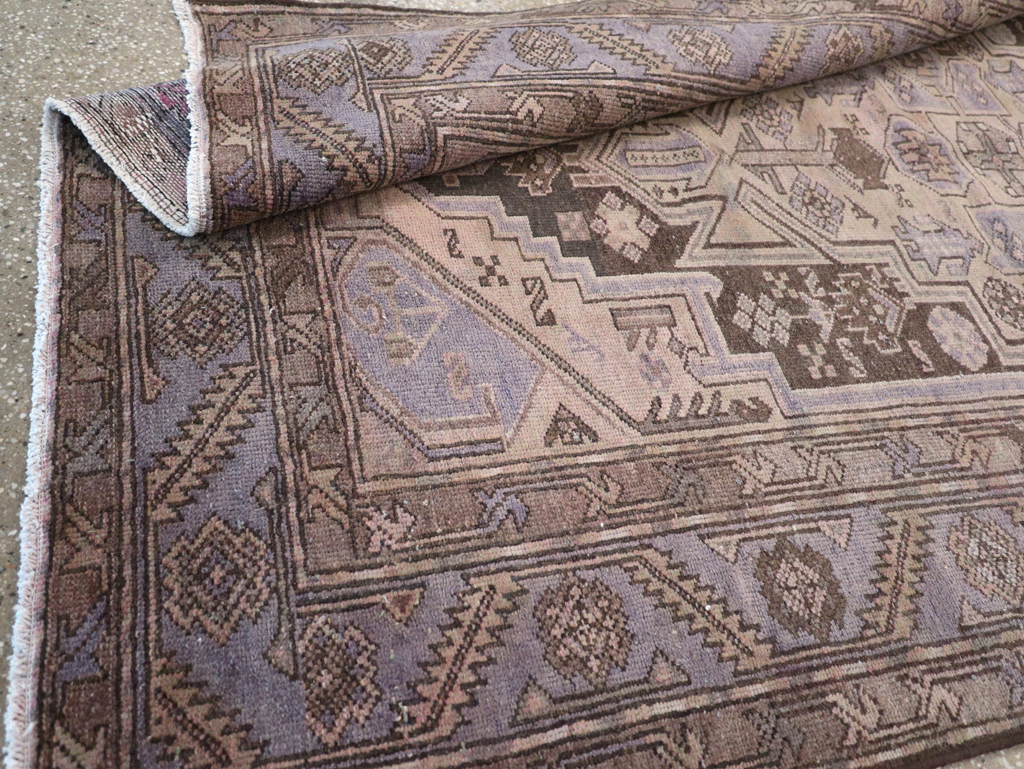 Vintage Persian Malayer Accent Rug, No.22700 - Gsblank