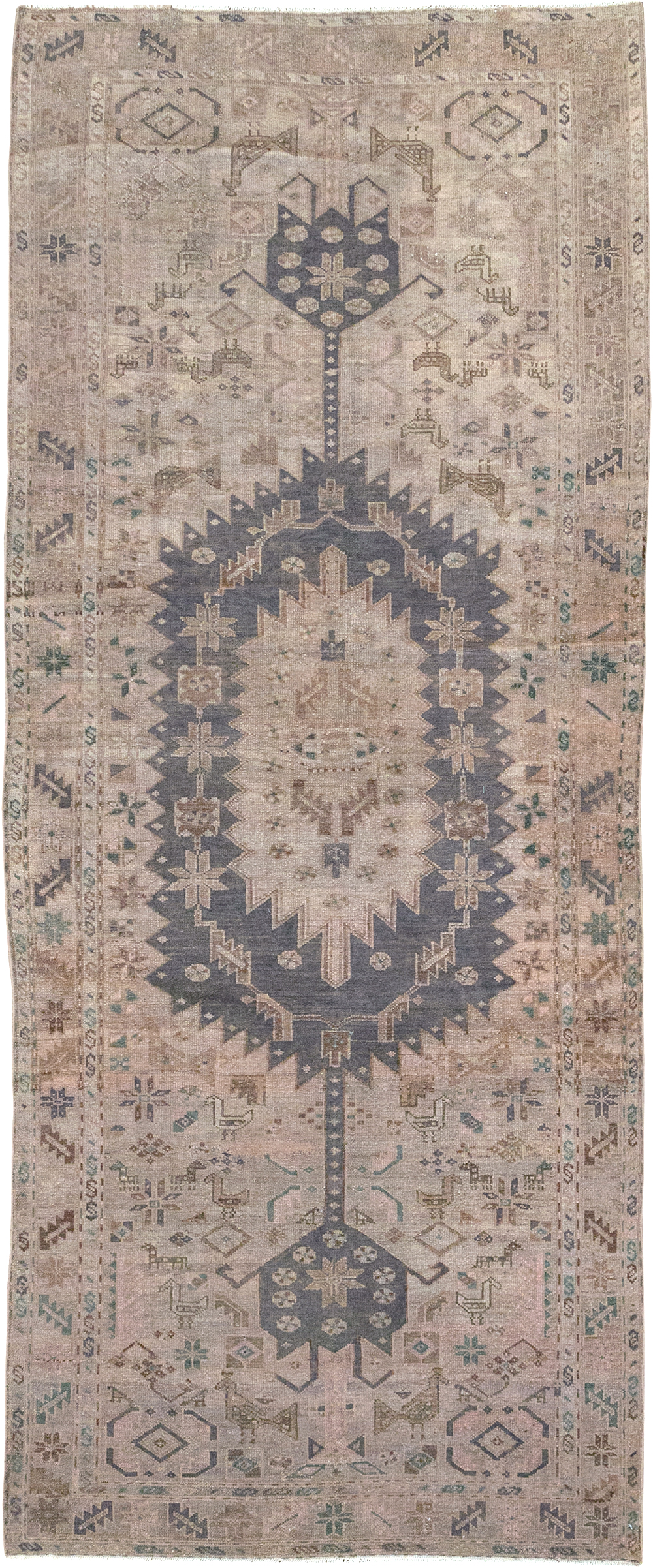 Vintage Persian Malayer Gallery Rug, No.22718 - Gsblank