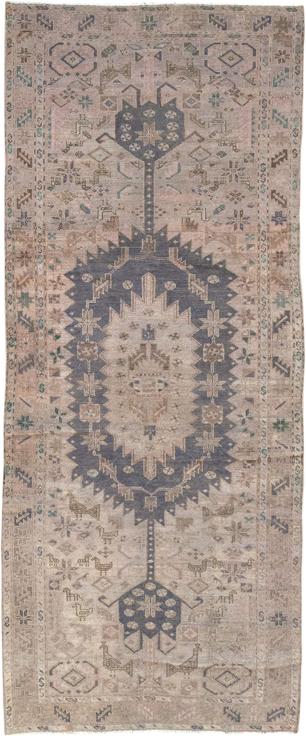 Vintage Persian Malayer Gallery Rug, No.22718 - Gsblank