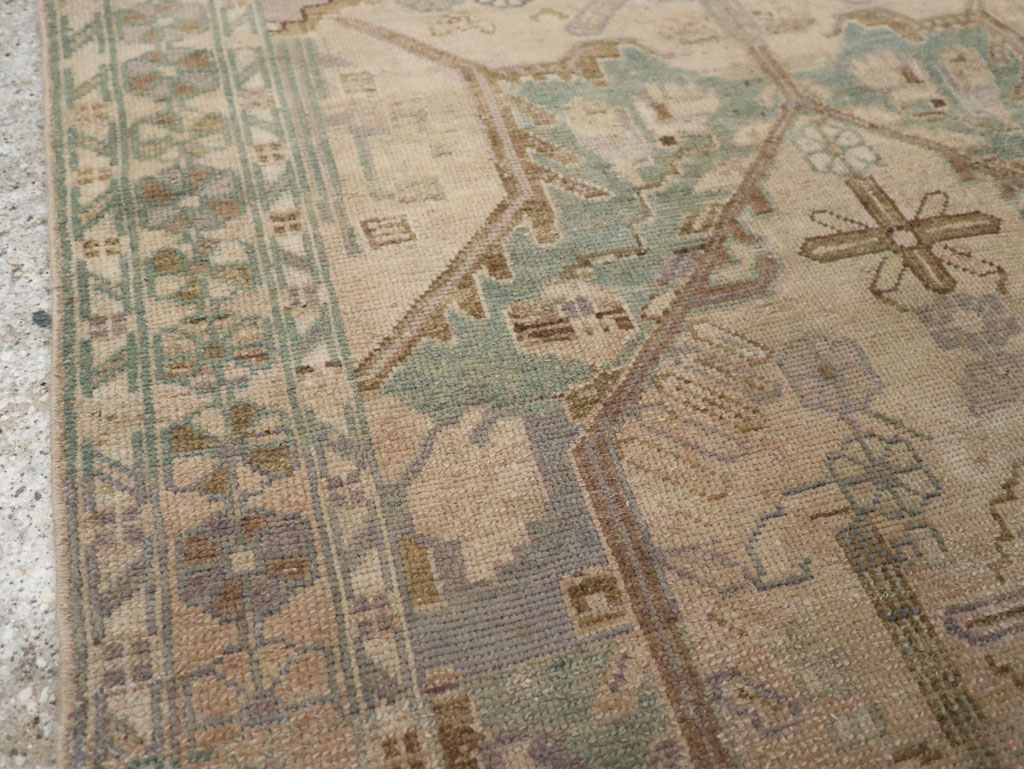 Vintage Persian Malayer Throw Rug, No.22728 - Gsblank