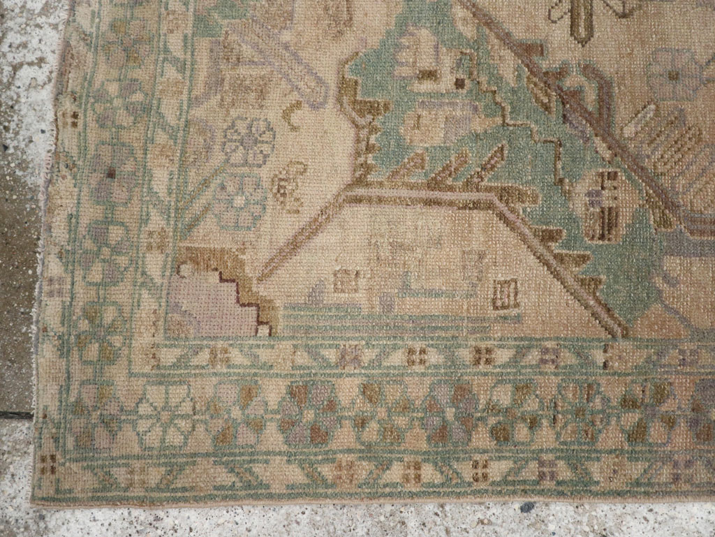 Vintage Persian Malayer Throw Rug, No.22728 - Gsblank