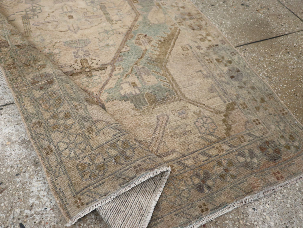 Vintage Persian Malayer Throw Rug, No.22728 - Gsblank