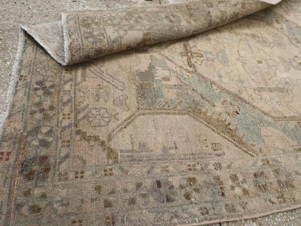 Vintage Persian Malayer Throw Rug, No.22728 - Gsblank