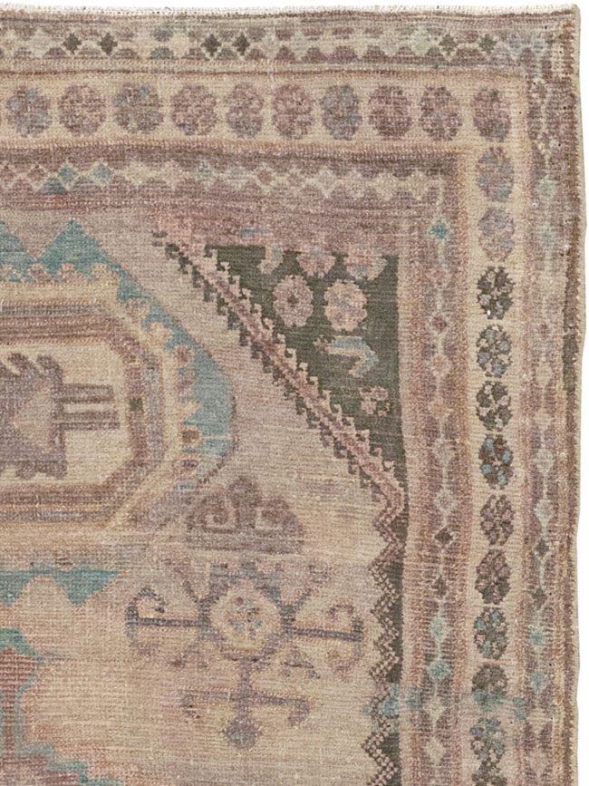 Vintage Persian Malayer Accent Rug, No.22739 - Gsblank