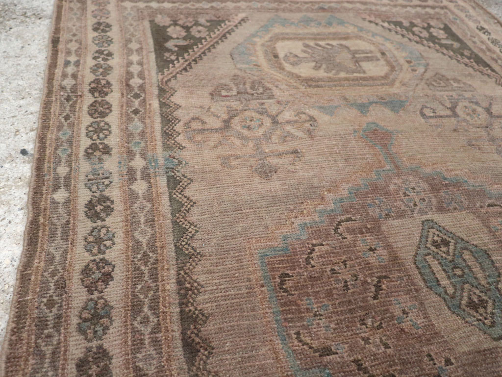 Vintage Persian Malayer Accent Rug, No.22739 - Gsblank