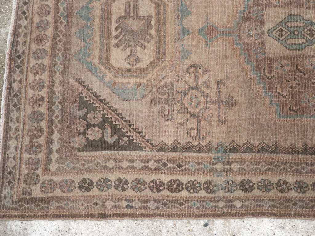 Vintage Persian Malayer Accent Rug, No.22739 - Gsblank