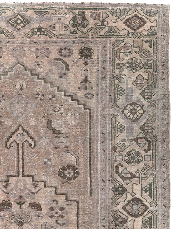 Vintage Persian Malayer Accent Rug, No.22749 - Gsblank