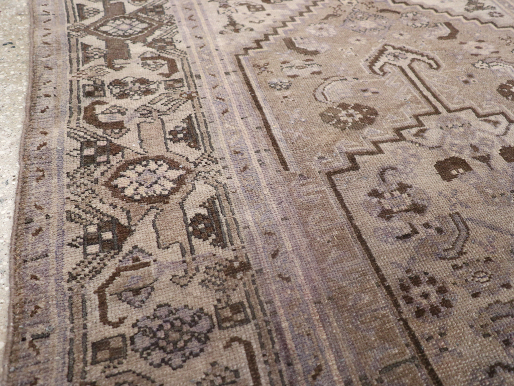 Vintage Persian Malayer Accent Rug, No.22749 - Gsblank