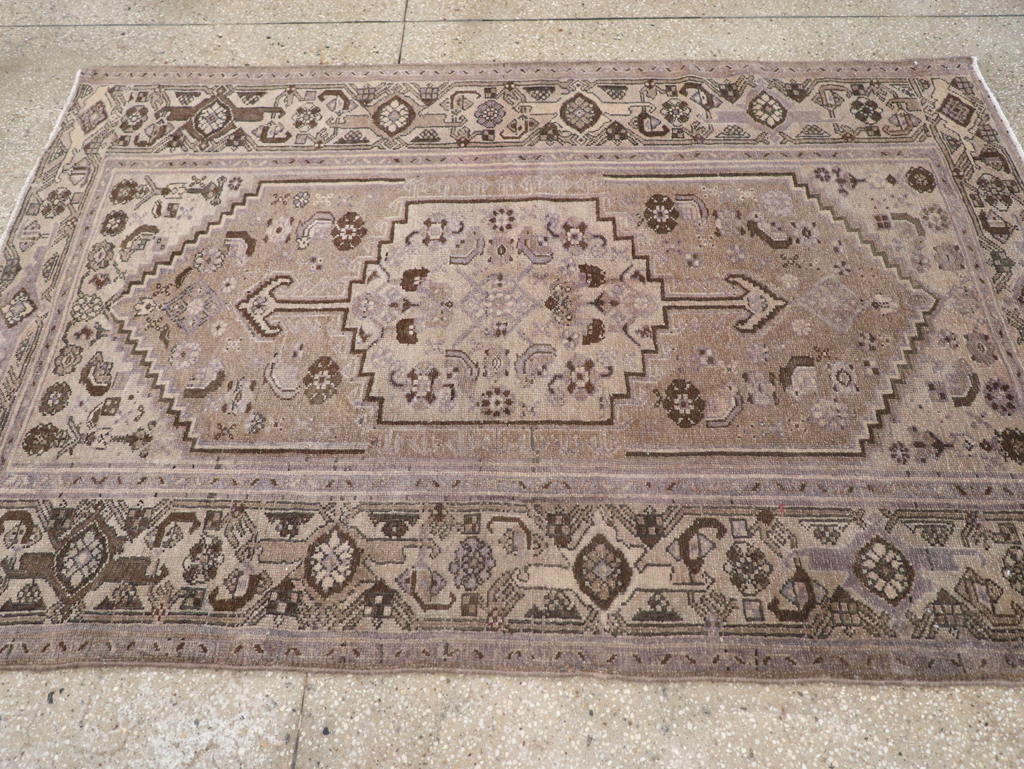 Vintage Persian Malayer Accent Rug, No.22749 - Gsblank