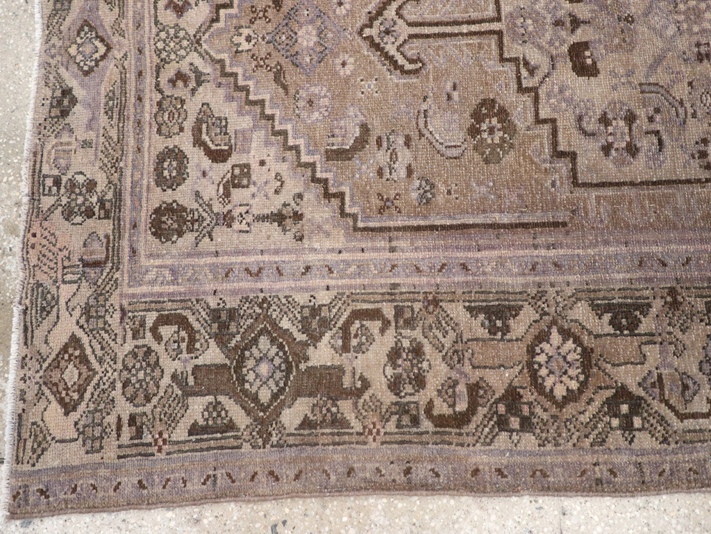 Vintage Persian Malayer Accent Rug, No.22749 - Gsblank