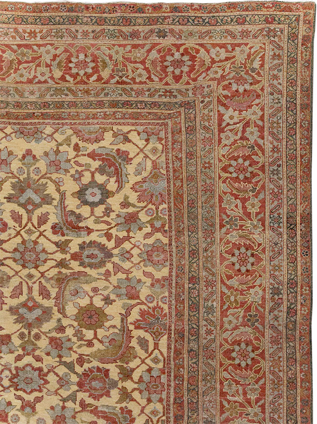 Antique Persian Mahal Oversize Carpet, No.22759 - Gsblank