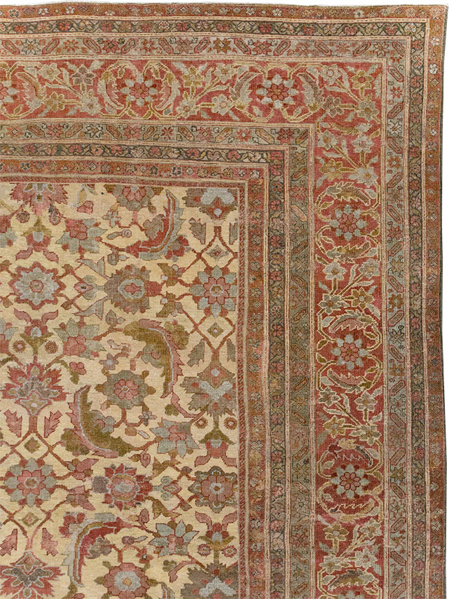 Antique Persian Mahal Oversize Carpet, No.22759 - Gsblank