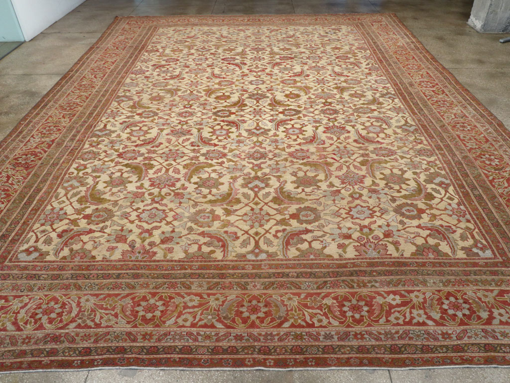 Antique Persian Mahal Oversize Carpet, No.22759 - Gsblank