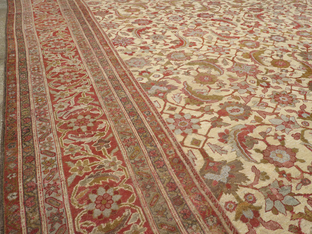 Antique Persian Mahal Oversize Carpet, No.22759 - Gsblank