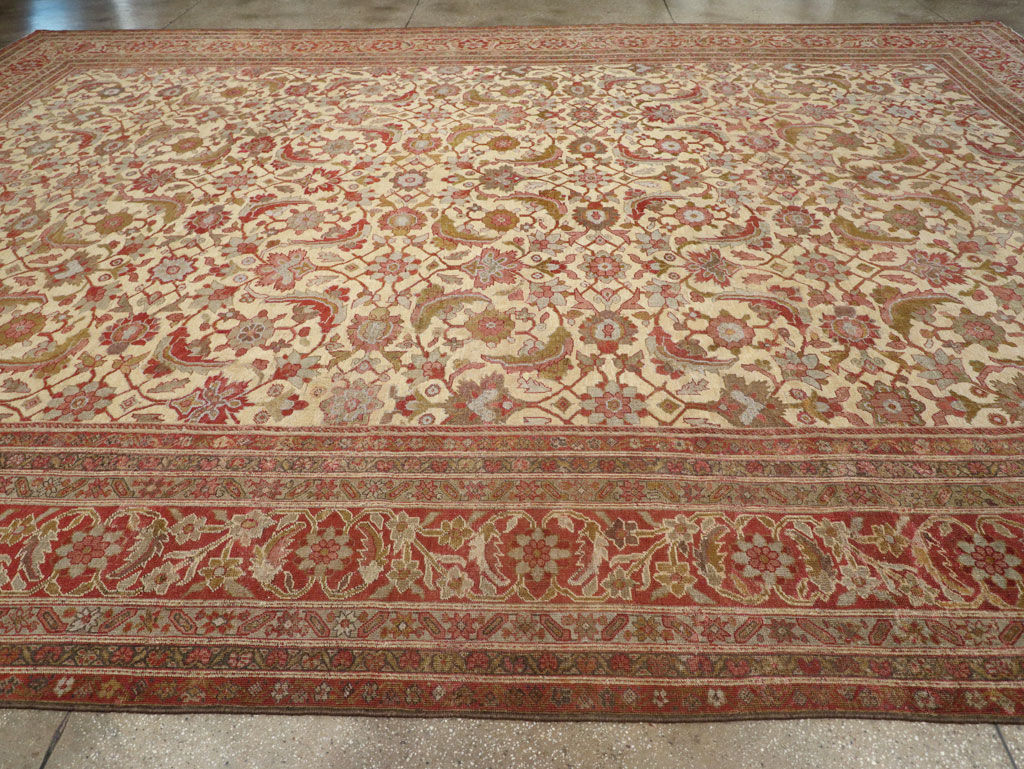Antique Persian Mahal Oversize Carpet, No.22759 - Gsblank
