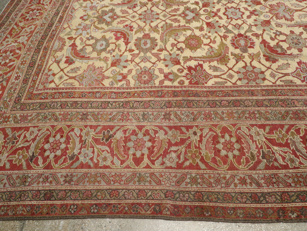Antique Persian Mahal Oversize Carpet, No.22759 - Gsblank