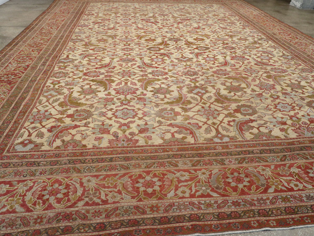 Antique Persian Mahal Oversize Carpet, No.22759 - Gsblank