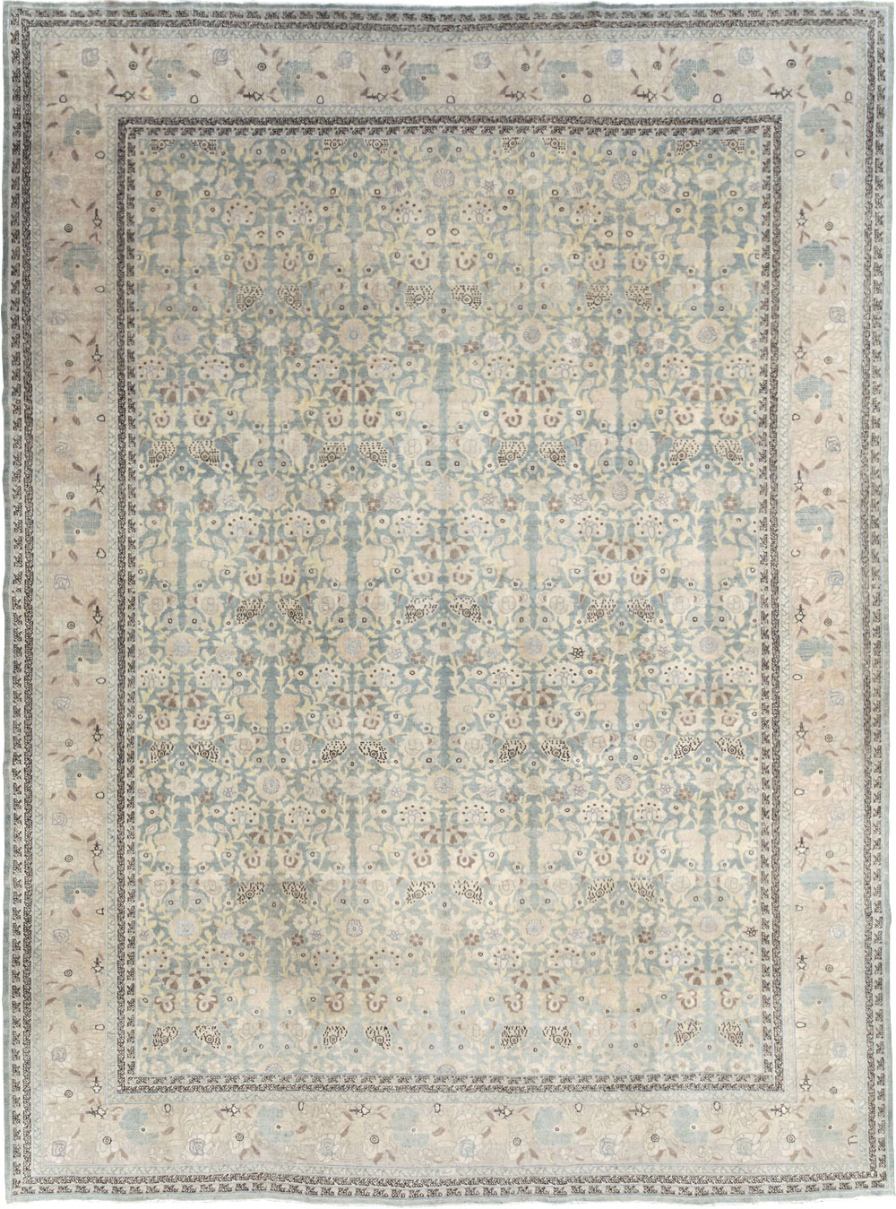 Antique Persian Tabriz Large Room Size Carpet, No.22760 - Gsblank
