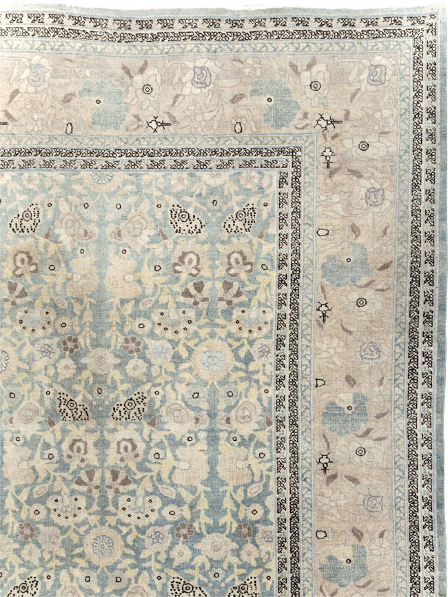 Antique Persian Tabriz Large Room Size Carpet, No.22760 - Gsblank